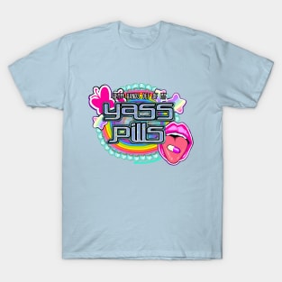 Yass Pills Y2K Style Logo T-Shirt